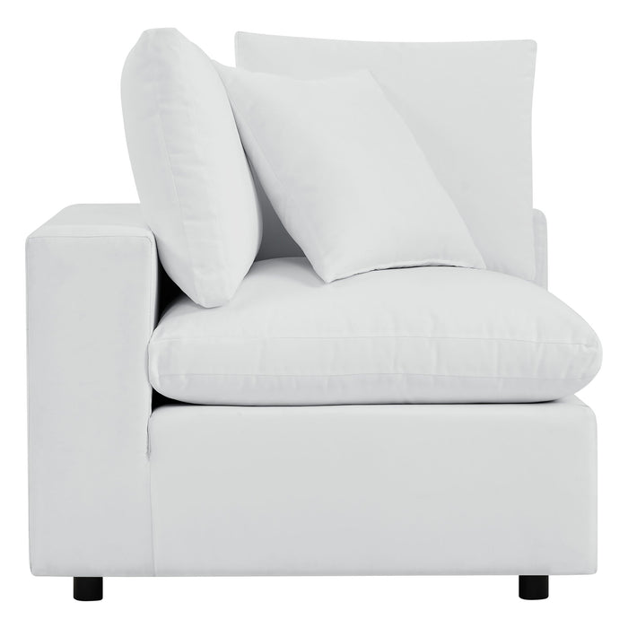 Commix Outdoor Sectional Sofa 5 Piece Sunbrella® White Collection at Patio Elegance