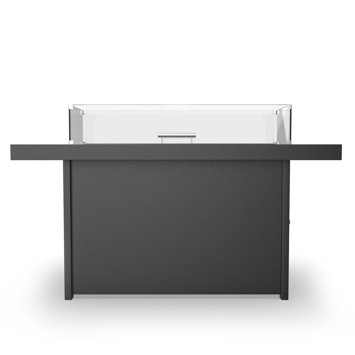 Forever Patio Universal Aluminum 48"x32" Dark Gray Rectangle Fire Table