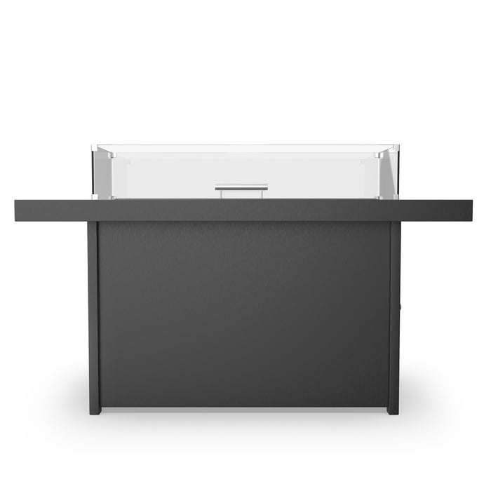 Forever Patio Universal Aluminum 48"x32" Dark Gray Rectangle Fire Table