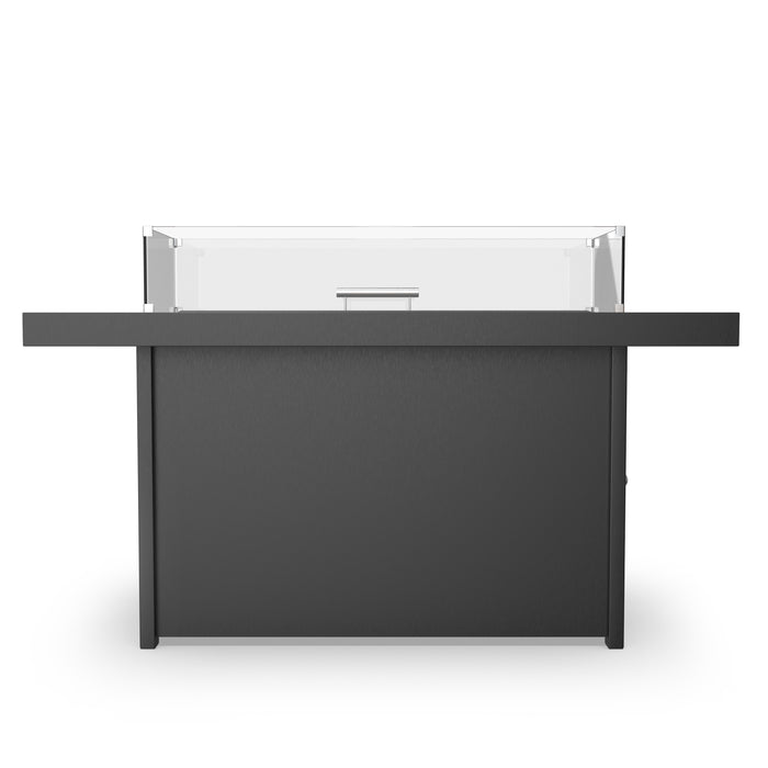 Forever Patio Universal Aluminum 48"x32" Dark Gray Rectangle Fire Table
