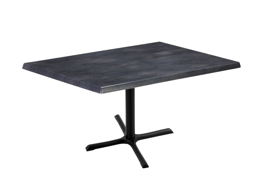 Holland Bar Stool 30"x 48" Rectangle Laminate Outdoor / Indoor Bar Height Table with Cross Base