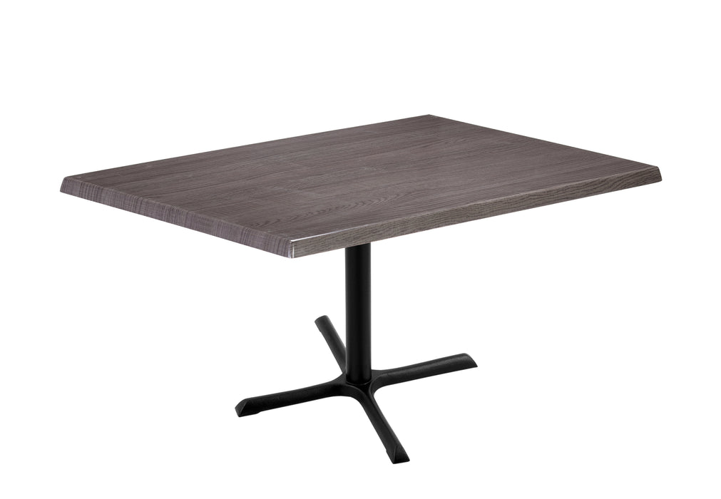 Holland Bar Stool 30"x 48" Rectangle Laminate Outdoor / Indoor Bar Height Table with Cross Base