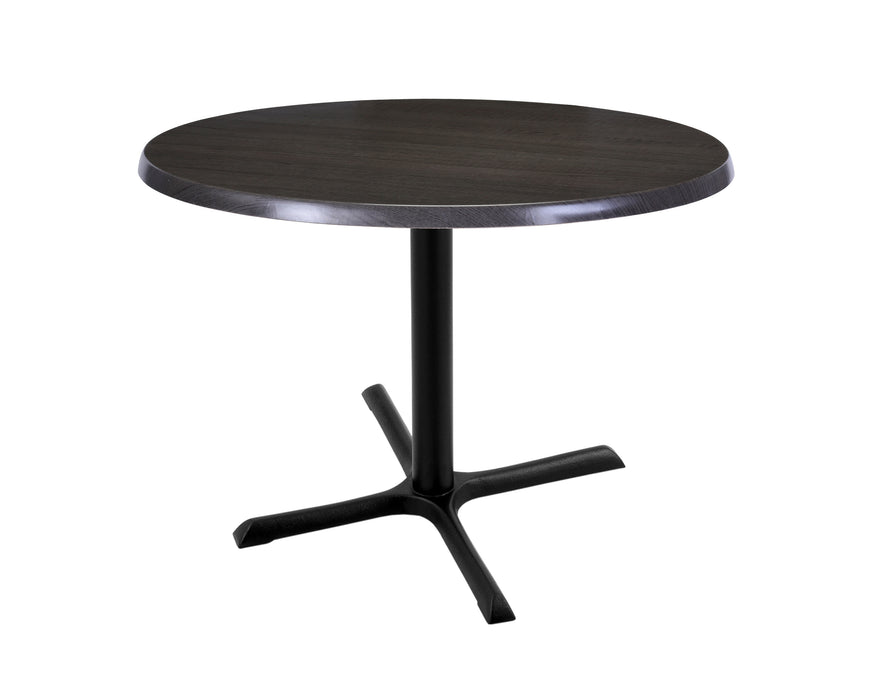 Holland Bar Stool 30" & 36" Round Laminate Outdoor / Indoor Bar Height Table with Cross Base