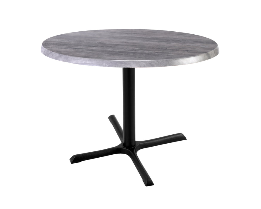 Holland Bar Stool 30" & 36" Round Laminate Outdoor / Indoor Bar Height Table with Cross Base