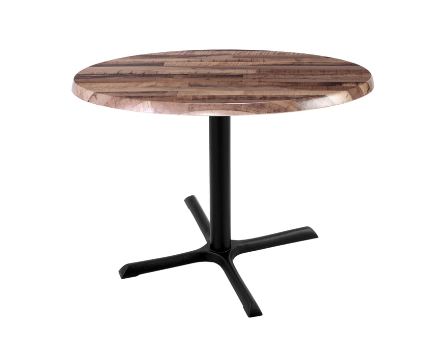 Holland Bar Stool 30" & 36" Round Laminate Outdoor / Indoor Bar Height Table with Cross Base