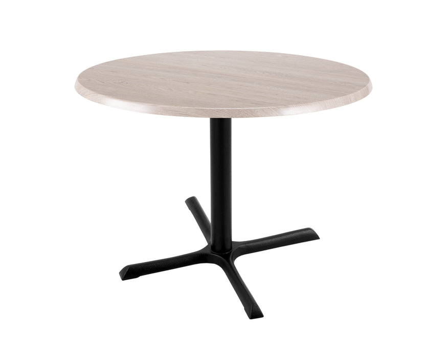 Holland Bar Stool 30" & 36" Round Laminate Outdoor / Indoor Bar Height Table with Cross Base
