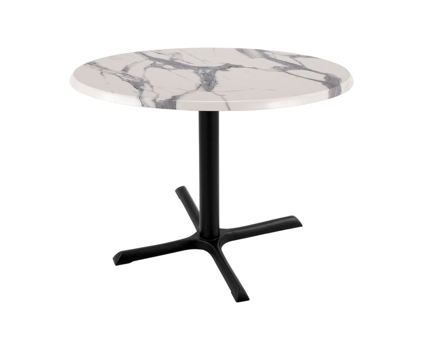 Holland Bar Stool 30" & 36" Round Laminate Outdoor / Indoor Bar Height Table with Cross Base