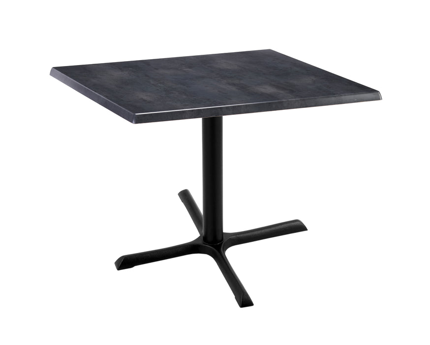Holland Bar Stool 30" x 30" & 36" x 36" Square Laminate Outdoor / Indoor Bar Height Table with Cross Base