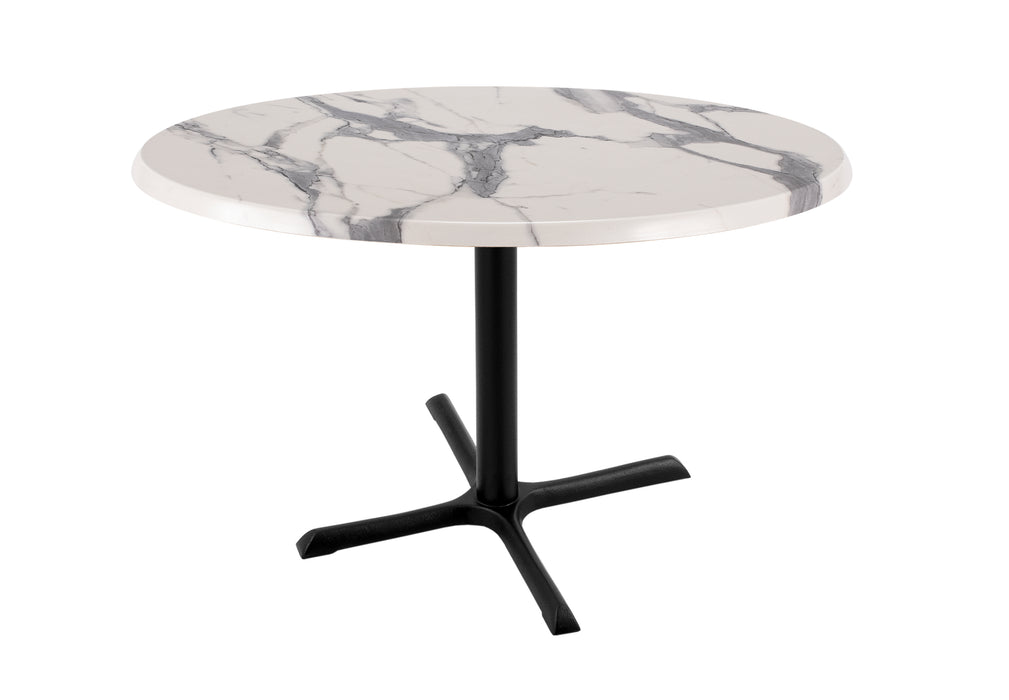 Holland Bar Stool 30" & 36" Round Laminate Outdoor / Indoor Bar Height Table with Cross Base