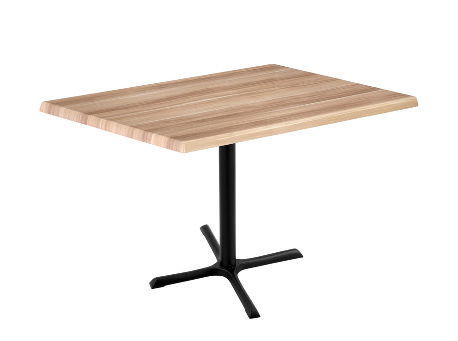 Holland Bar Stool 30"x 48" Rectangle Laminate Outdoor / Indoor Bar Height Table with Cross Base