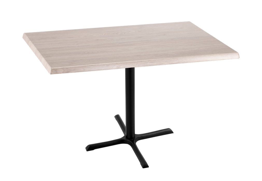 Holland Bar Stool 30"x 48" Rectangle Laminate Outdoor / Indoor Bar Height Table with Cross Base