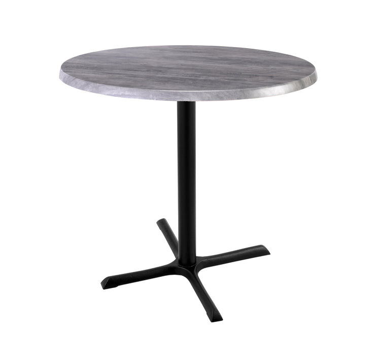 Holland Bar Stool 30" & 36" Round Laminate Outdoor / Indoor Bar Height Table with Cross Base
