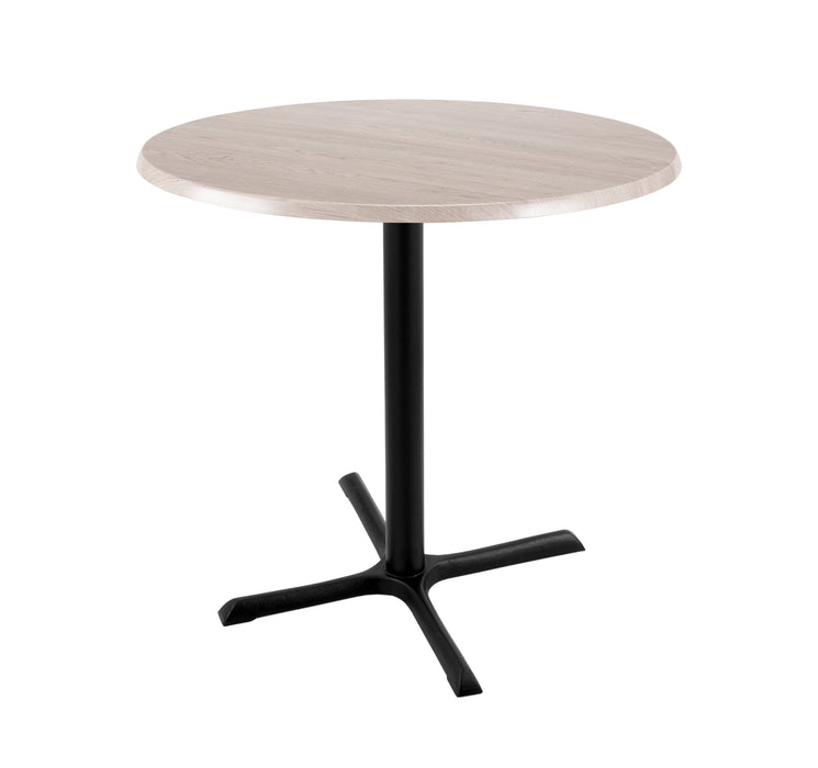 Holland Bar Stool 30" & 36" Round Laminate Outdoor / Indoor Bar Height Table with Cross Base