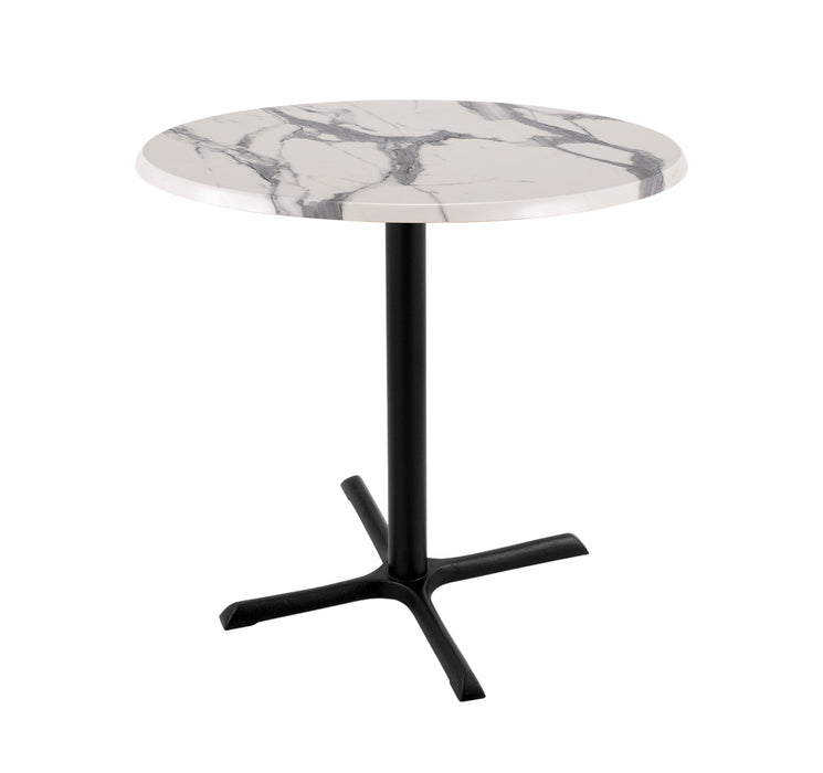 Holland Bar Stool 30" & 36" Round Laminate Outdoor / Indoor Bar Height Table with Cross Base