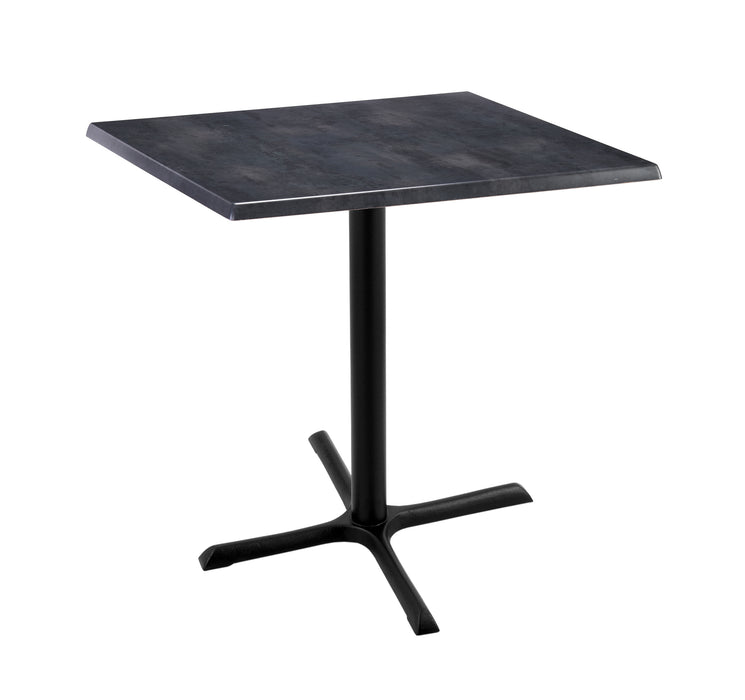 Holland Bar Stool 30" x 30" & 36" x 36" Square Laminate Outdoor / Indoor Bar Height Table with Cross Base