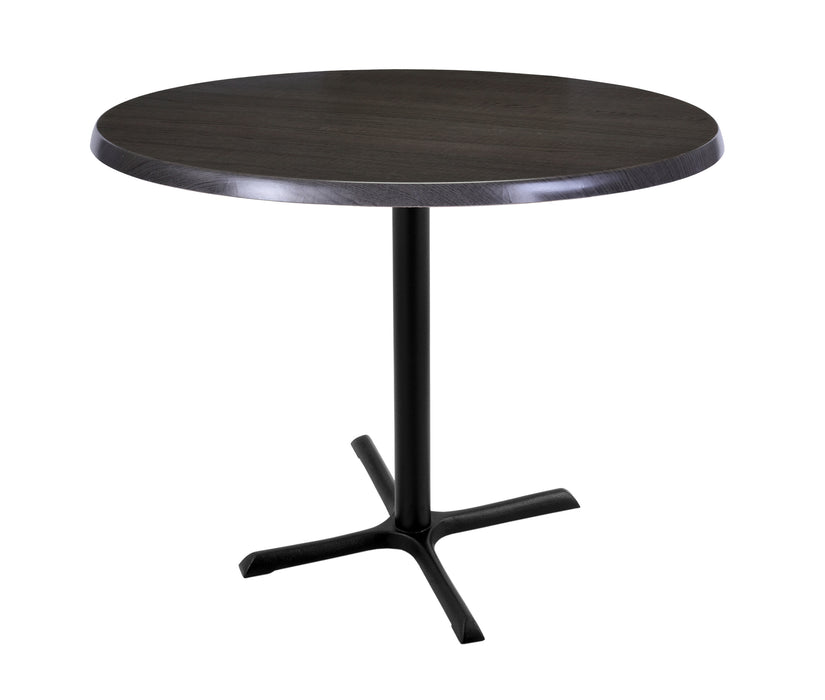 Holland Bar Stool 30" & 36" Round Laminate Outdoor / Indoor Bar Height Table with Cross Base