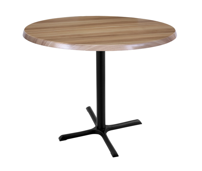 Holland Bar Stool 30" & 36" Round Laminate Outdoor / Indoor Bar Height Table with Cross Base