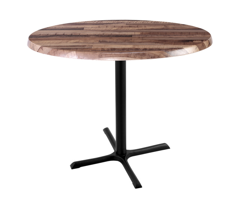 Holland Bar Stool 30" & 36" Round Laminate Outdoor / Indoor Bar Height Table with Cross Base