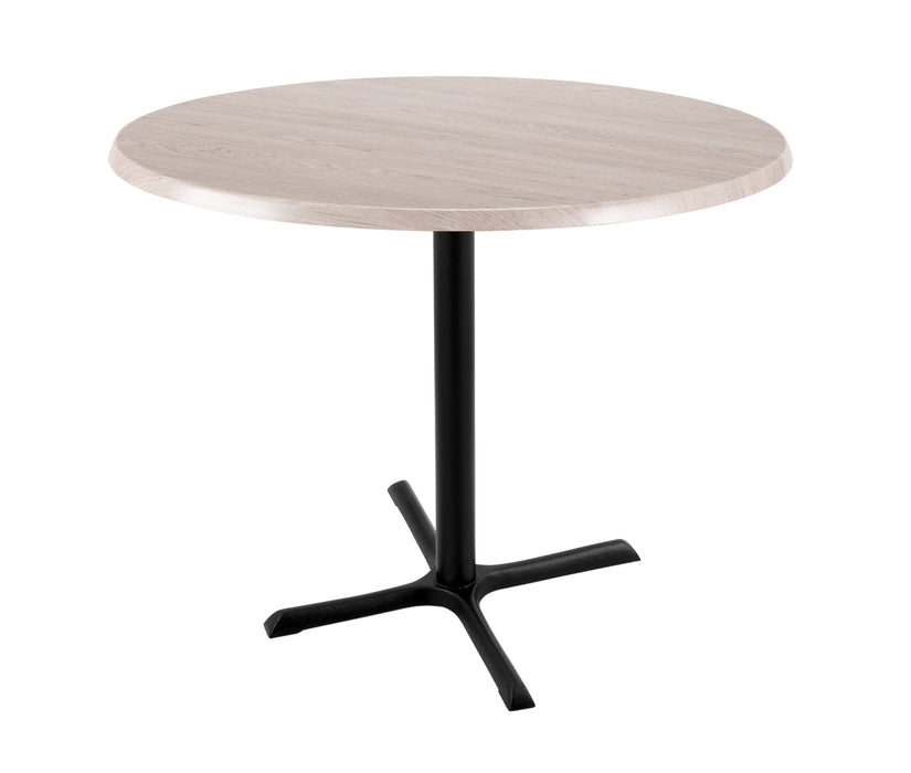 Holland Bar Stool 30" & 36" Round Laminate Outdoor / Indoor Bar Height Table with Cross Base