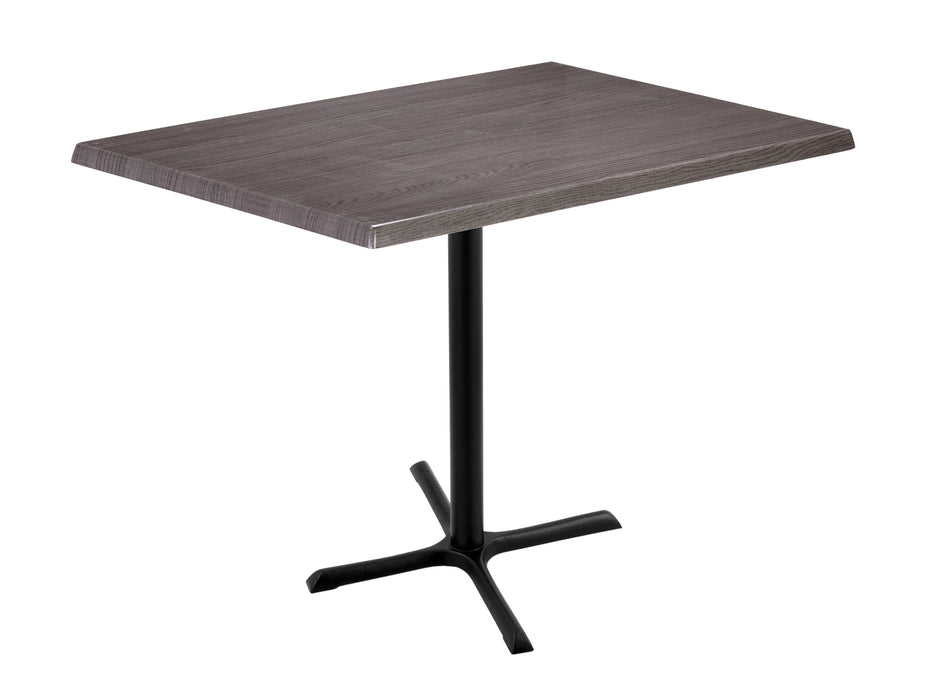 Holland Bar Stool 30"x 48" Rectangle Laminate Outdoor / Indoor Bar Height Table with Cross Base
