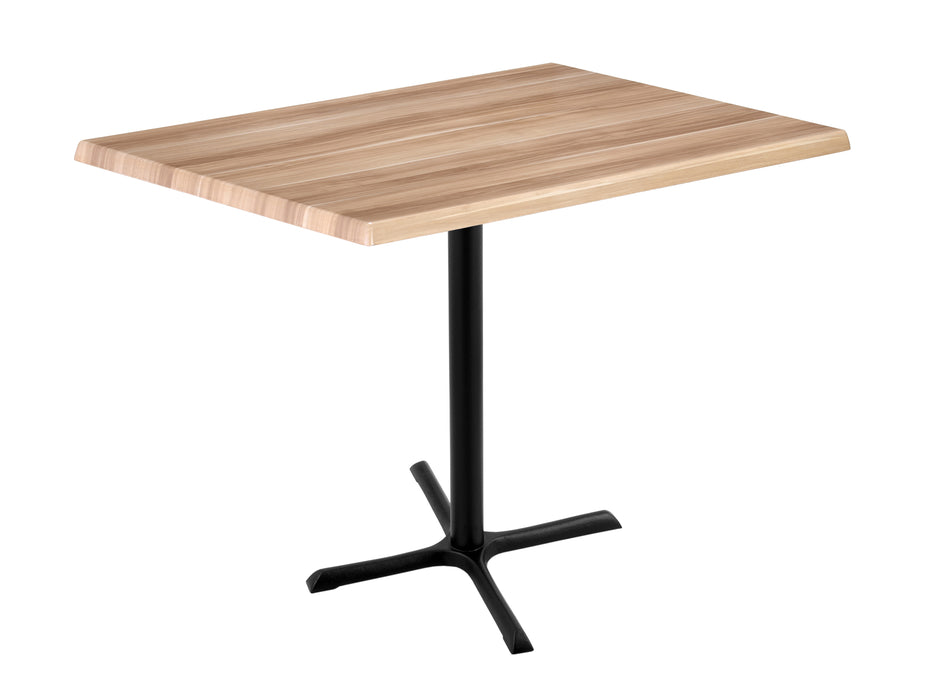Holland Bar Stool 30"x 48" Rectangle Laminate Outdoor / Indoor Bar Height Table with Cross Base