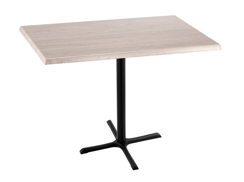 Holland Bar Stool 30"x 48" Rectangle Laminate Outdoor / Indoor Bar Height Table with Cross Base