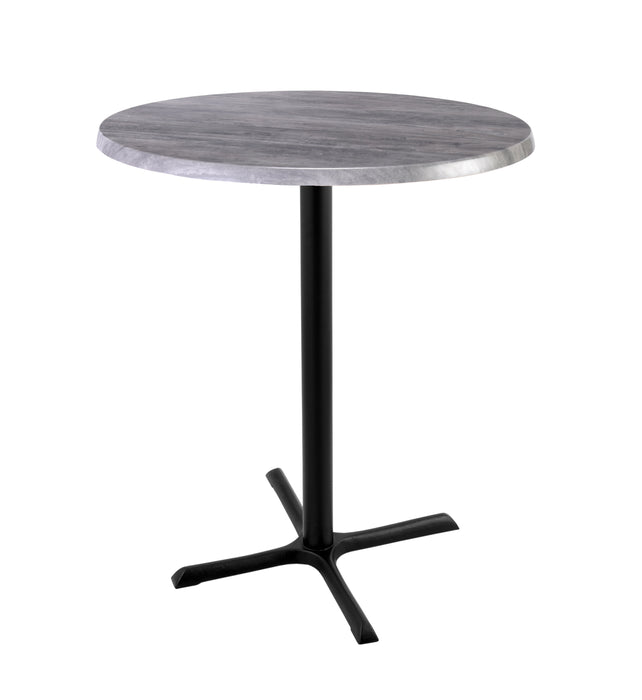 Holland Bar Stool 30" & 36" Round Laminate Outdoor / Indoor Bar Height Table with Cross Base