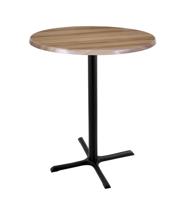Holland Bar Stool 30" & 36" Round Laminate Outdoor / Indoor Bar Height Table with Cross Base