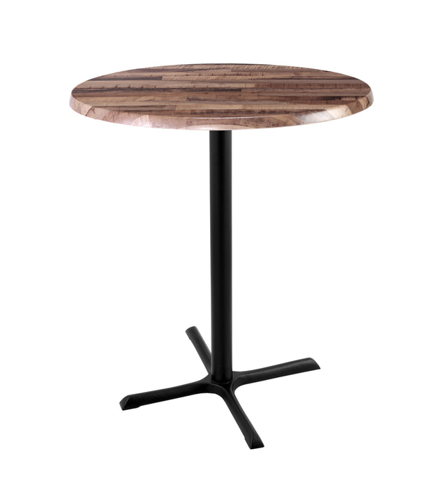 Holland Bar Stool 30" & 36" Round Laminate Outdoor / Indoor Bar Height Table with Cross Base