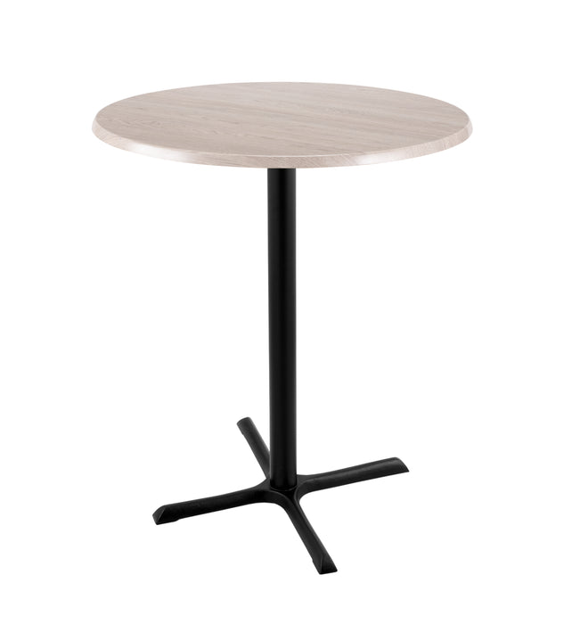 Holland Bar Stool 30" & 36" Round Laminate Outdoor / Indoor Bar Height Table with Cross Base