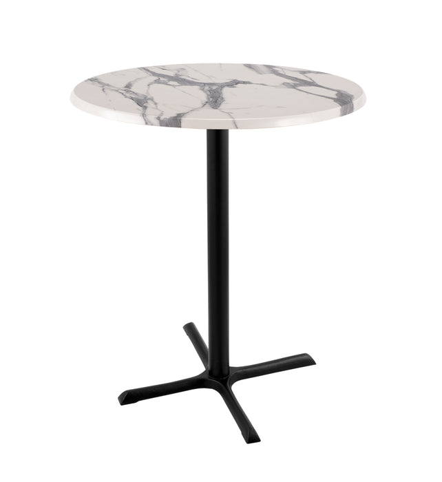Holland Bar Stool 30" & 36" Round Laminate Outdoor / Indoor Bar Height Table with Cross Base