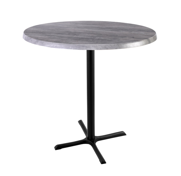 Holland Bar Stool 30" & 36" Round Laminate Outdoor / Indoor Bar Height Table with Cross Base