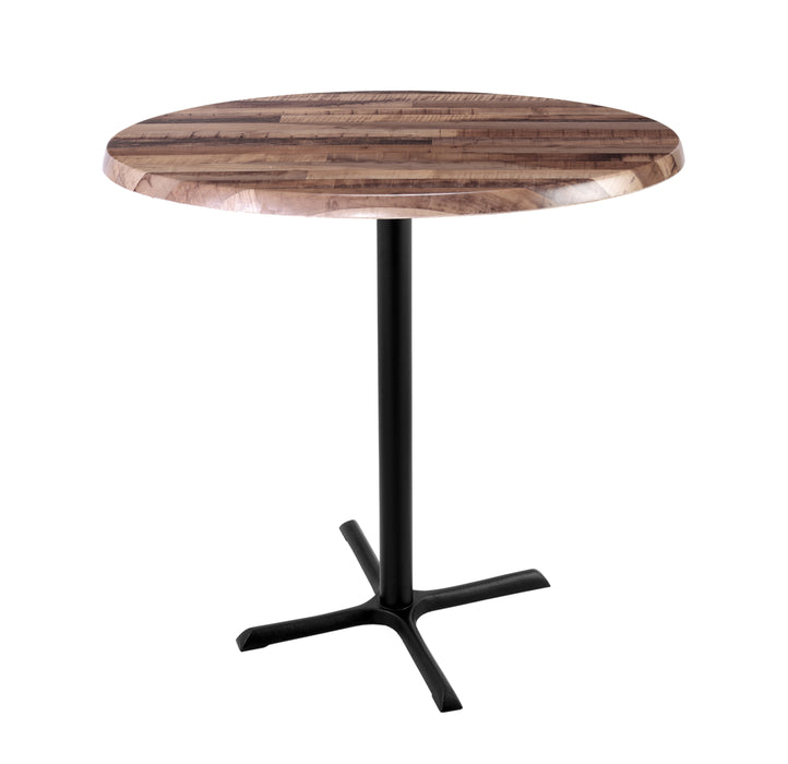 Holland Bar Stool 30" & 36" Round Laminate Outdoor / Indoor Bar Height Table with Cross Base