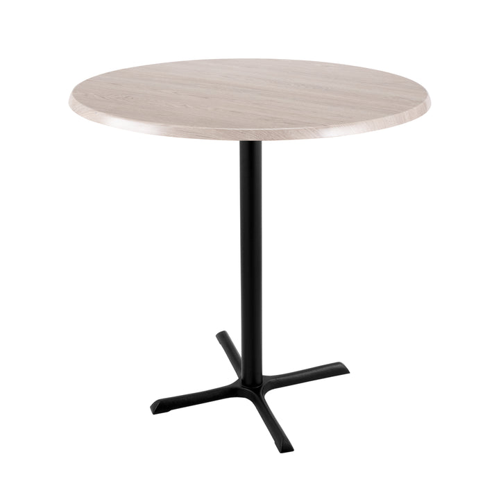 Holland Bar Stool 30" & 36" Round Laminate Outdoor / Indoor Bar Height Table with Cross Base