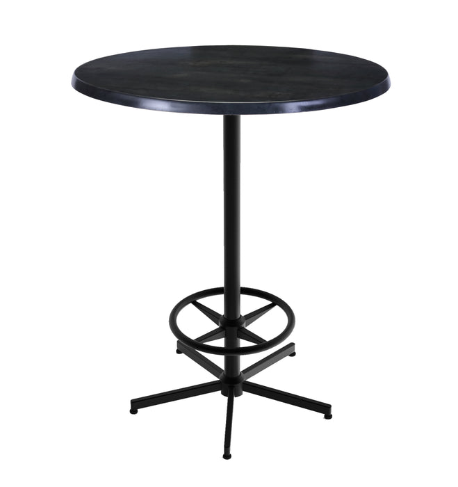 Holland Bar Stool 30" & 36" Round Laminate Outdoor / Indoor Bar Height Table with Foot Rest Base