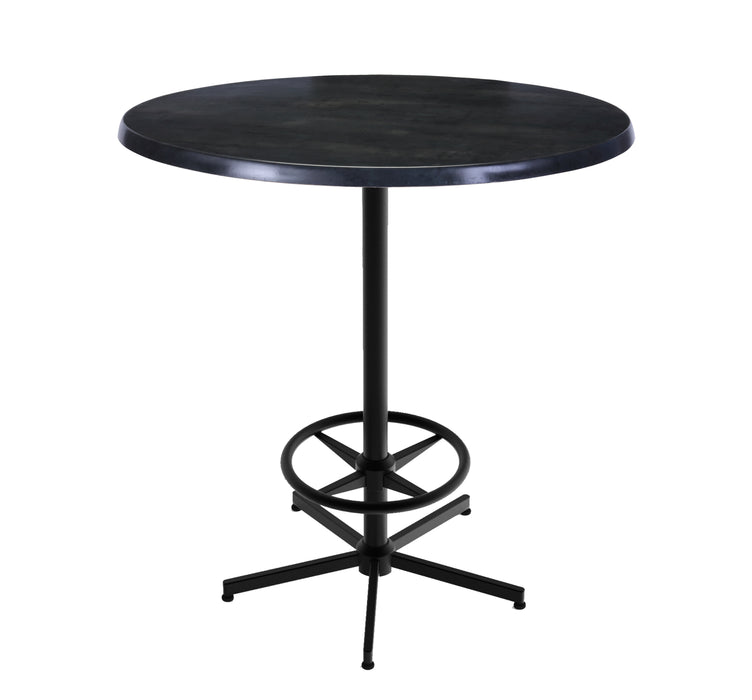 Holland Bar Stool 30" & 36" Round Laminate Outdoor / Indoor Bar Height Table with Foot Rest Base