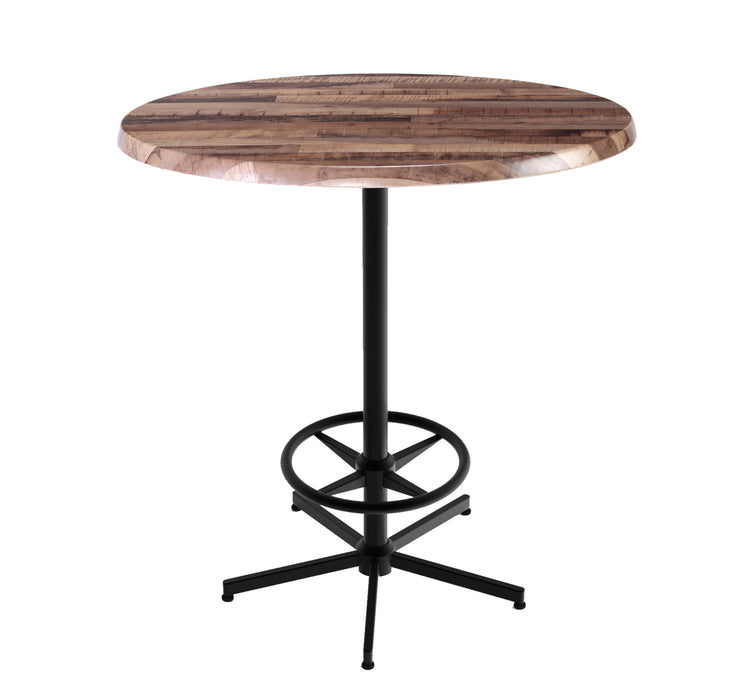 Holland Bar Stool 30" & 36" Round Laminate Outdoor / Indoor Bar Height Table with Foot Rest Base