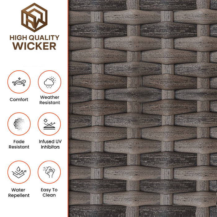 Forever Patio Cavalier 4-Piece All-Weather Wicker Conversation Set