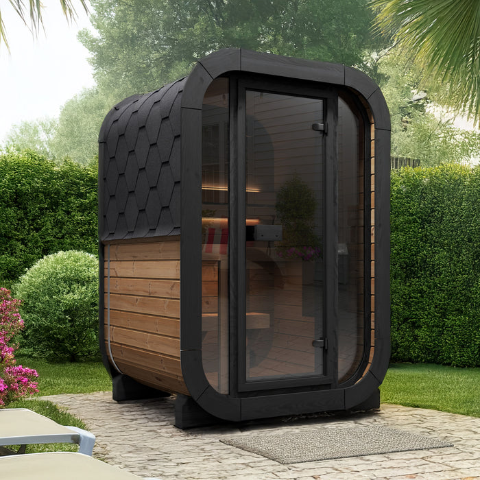 SaunaLife 2-Person CL3G Cube-Series Outdoor Home Sauna