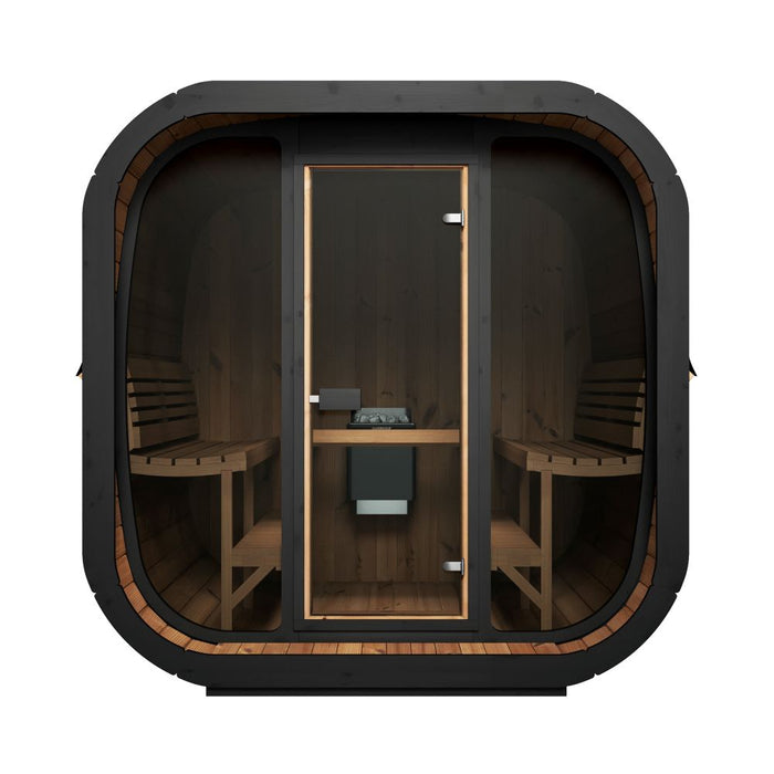 SaunaLife 6-Person CL7G Cube-Series Outdoor Home Sauna