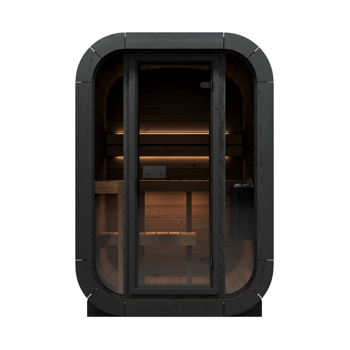 SaunaLife 2-Person CL3G Cube-Series Outdoor Home Sauna