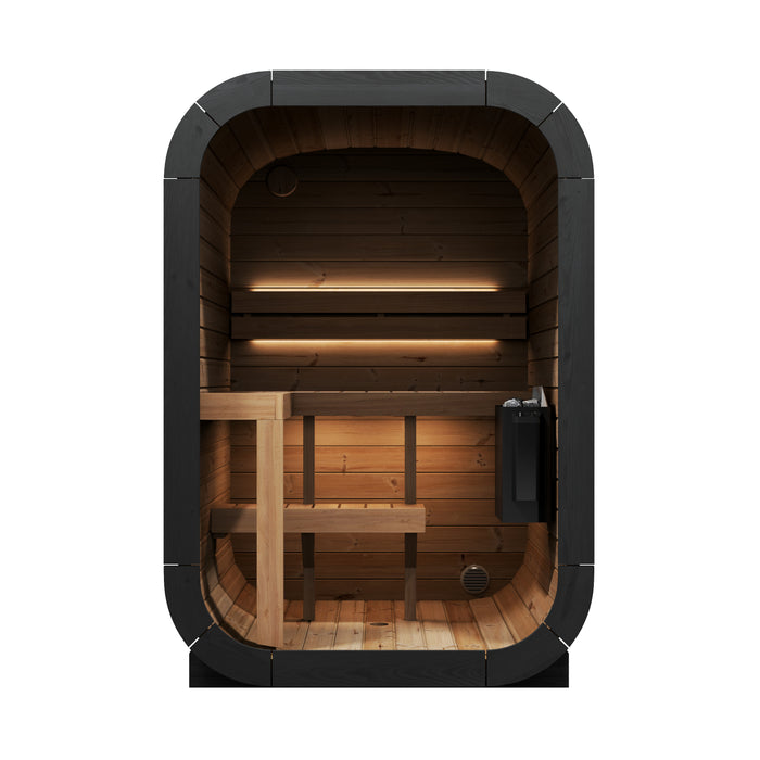 SaunaLife 2-Person CL3G Cube-Series Outdoor Home Sauna