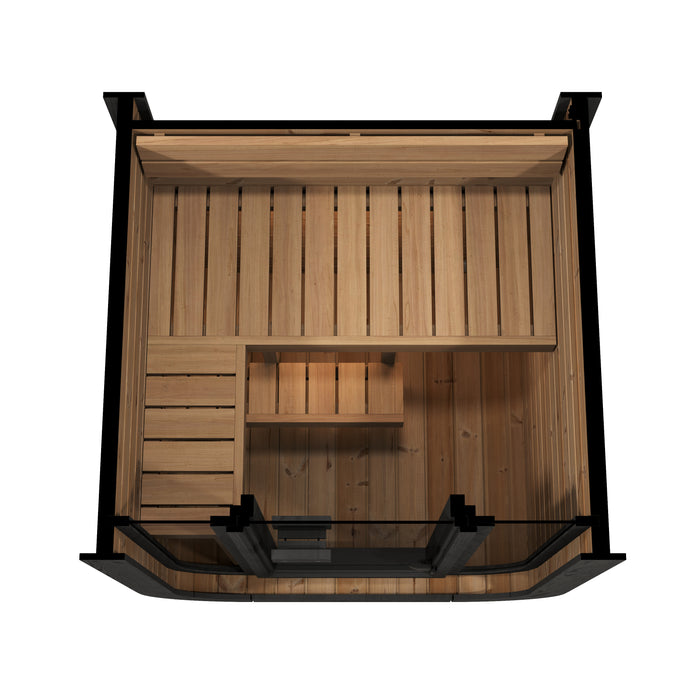 SaunaLife 2-Person CL3G Cube-Series Outdoor Home Sauna