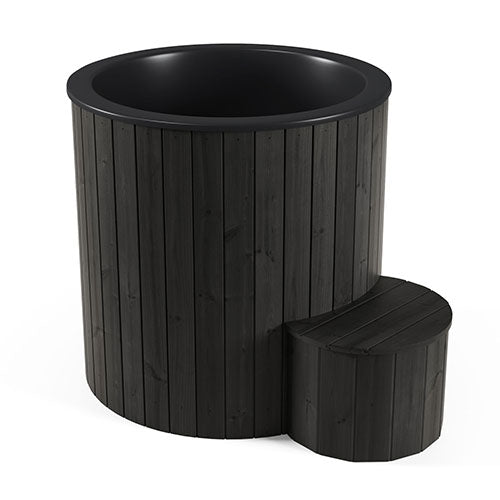 SaunaLife Model S1B Soak Series Home Cold/Hot Immersion Tub, Black, 1-Person